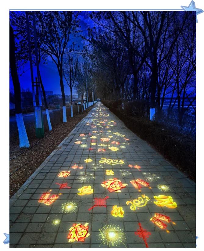 赤峰夜景亮化投影燈，新年氛圍感滿滿！